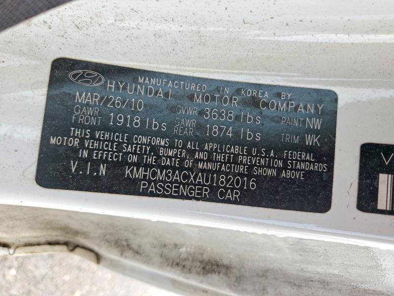 Продажа на аукционе авто 2010 Hyundai Accent, vin: KMHCM3ACXAU182016, номер лота: 51562276