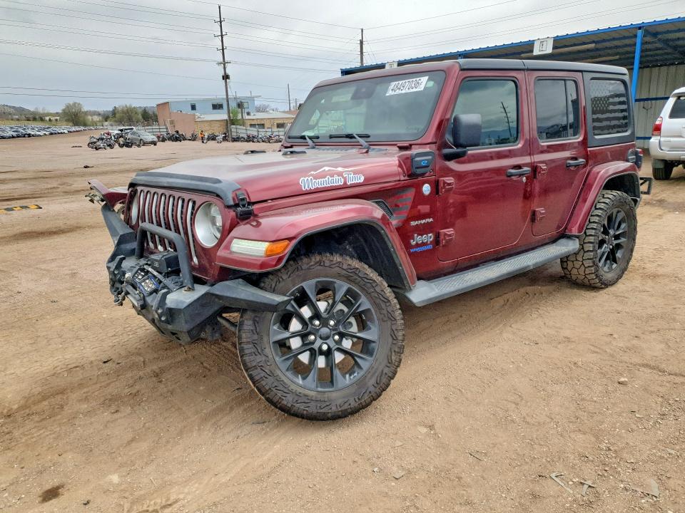 48497036 :رقم المزاد ، 1C4JJXP65MW822123 vin ، 2021 Jeep Wrangler Unlimited مزاد بيع