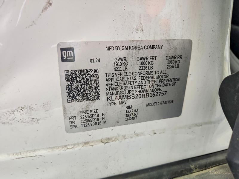 2024 Buick Encore Gx მანქანა იყიდება აუქციონზე, vin: KL4AMBS20RB162757, აუქციონის ნომერი: 47563256