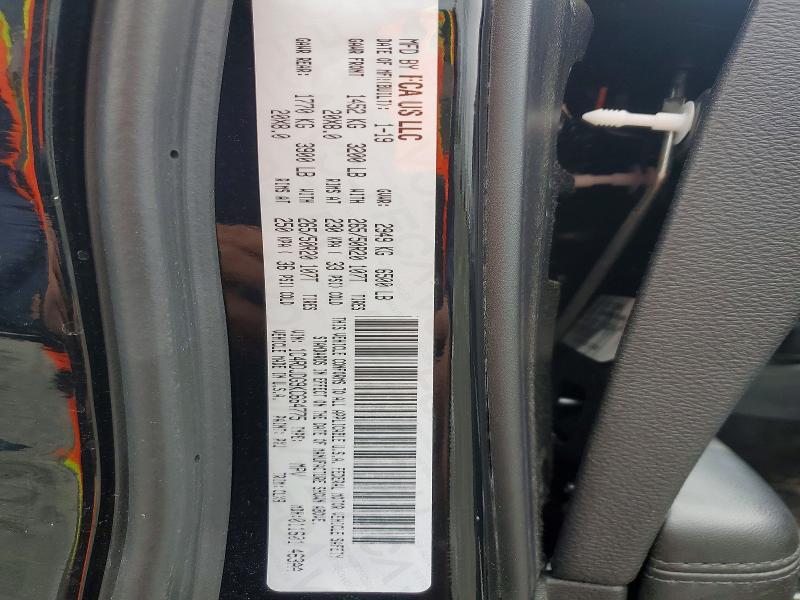 48499176 :رقم المزاد ، 1C4RDJDG9KC664775 vin ، 2019 Dodge Durango مزاد بيع