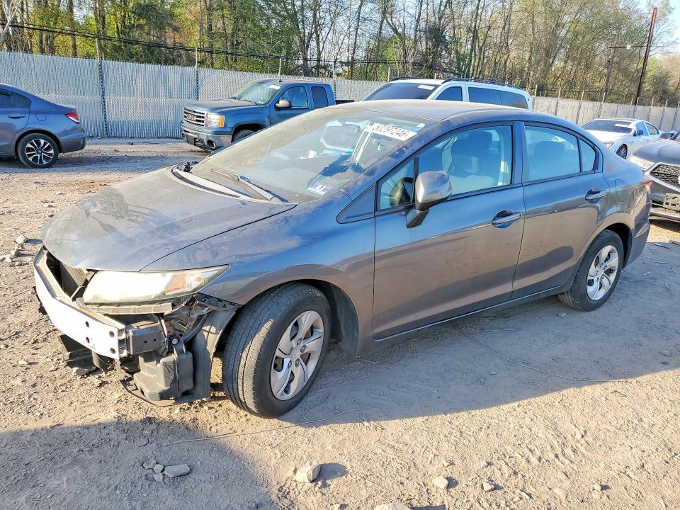 2013 Honda Civic მანქანა იყიდება აუქციონზე, vin: 19XFB2F52DE227481, აუქციონის ნომერი: 50297246
