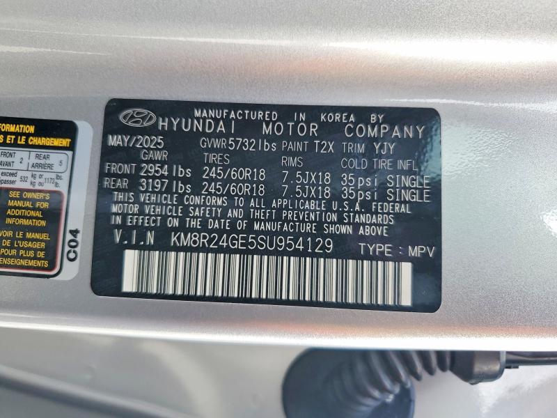 Продажа на аукционе авто 2025 Hyundai Palisade, vin: KM8R24GE5SU954129, номер лота: 50104106
