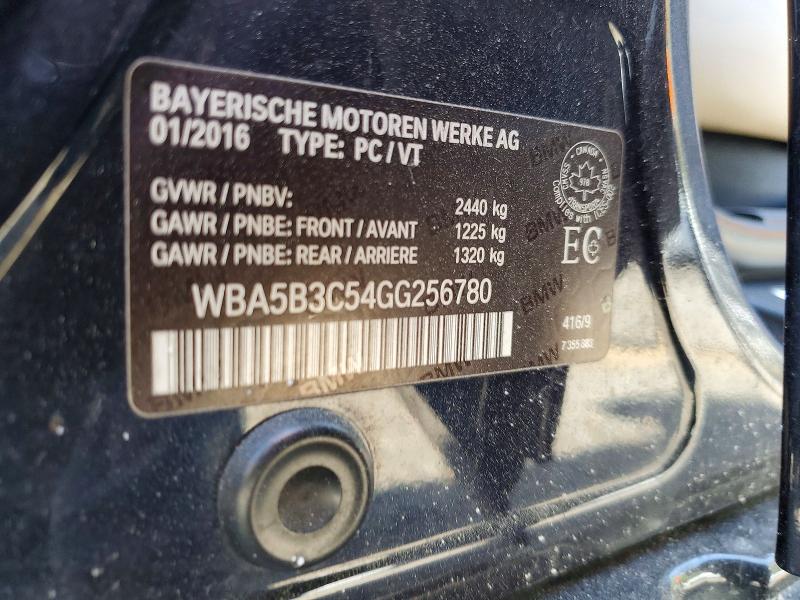 48210826 :رقم المزاد ، WBA5B3C54GG256780 vin ، 2016 Bmw 535 مزاد بيع