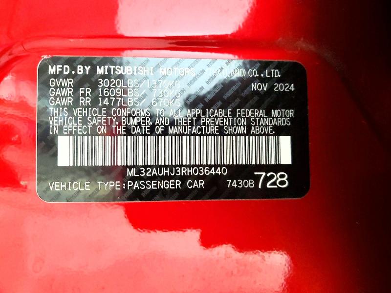 Продаж на аукціоні авто 2024 Mitsubishi Mirage, vin: ML32AUHJ3RH036440, номер лоту: 49124596