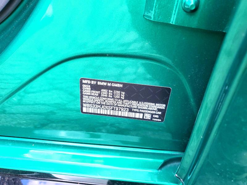 Продажа на аукционе авто 2025 Bmw M3, vin: WBS33HJ0XSFT97923, номер лота: 51164766