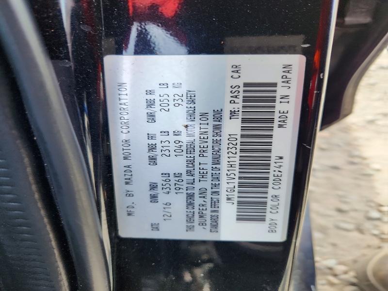 Продаж на аукціоні авто 2017 Mazda 6, vin: JM1GL1V51H1123201, номер лоту: 48212646