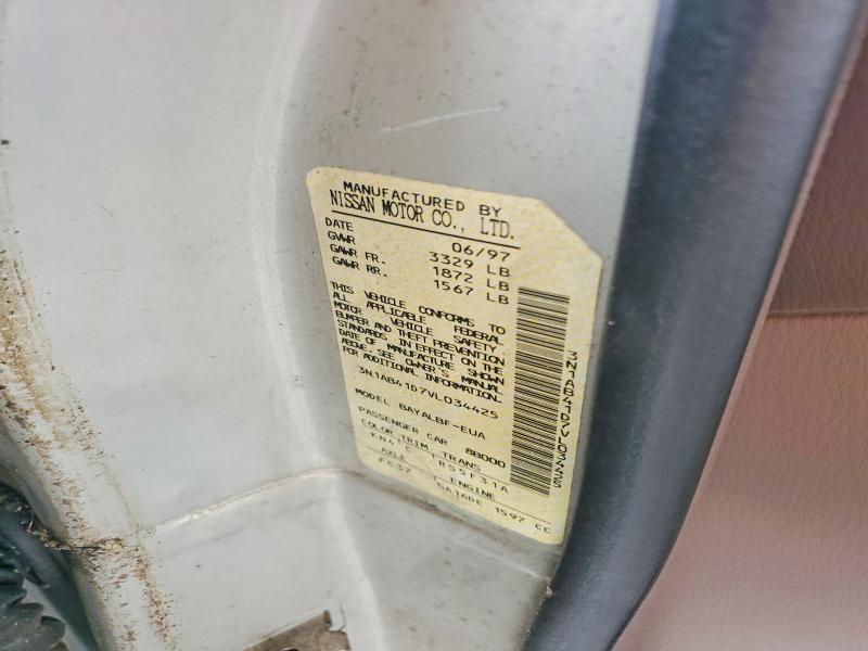 51292106 :رقم المزاد ، 3N1AB41D7VL034425 vin ، 1997 Nissan Sentra مزاد بيع