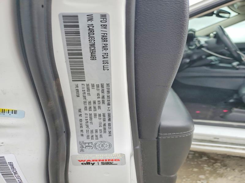 Продажа на аукционе авто 2021 Dodge Durango, vin: 1C4RDJEG7MC694469, номер лота: 51129616