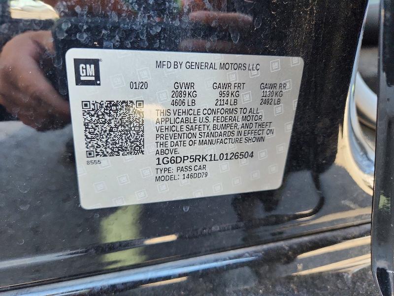49479706 :رقم المزاد ، 1G6DP5RK1L0126504 vin ، 2020 Cadillac Ct5 مزاد بيع