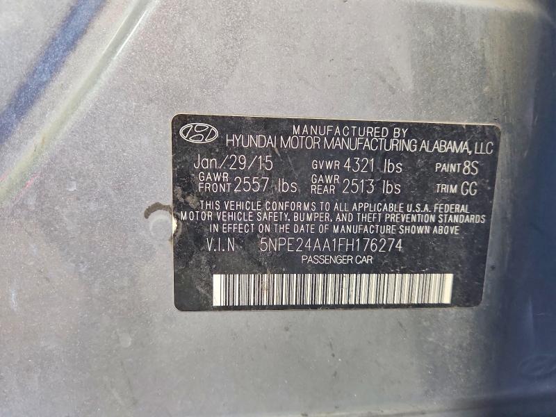 Продаж на аукціоні авто 2015 Hyundai Sonata, vin: 5NPE24AA1FH176274, номер лоту: 51515026