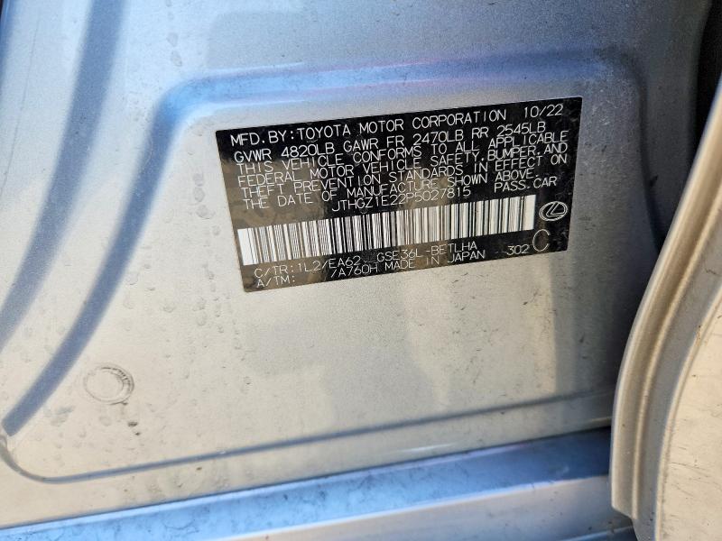 Продажа на аукционе авто 2023 Lexus Is, vin: JTHGZ1E22P5027815, номер лота: 49279546