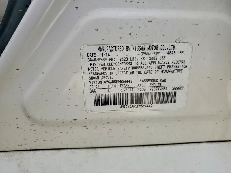 Aukcja sprzedaży 2015 Infiniti Q40, vin: JN1CV6AR5FM524442, numer aukcji: 49722386
