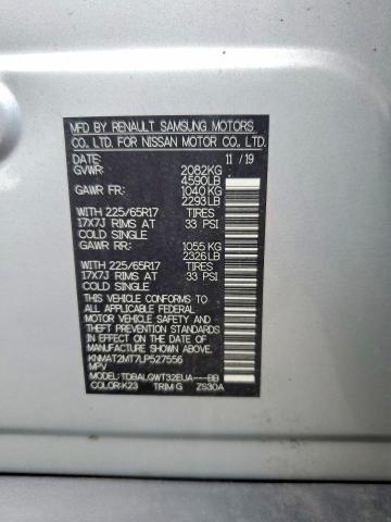 Aukcja sprzedaży 2020 Nissan Rogue, vin: KNMAT2MT7LP527556, numer aukcji: 49068306