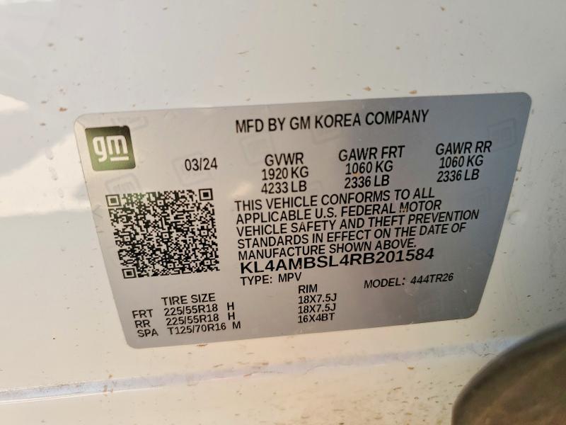 Aukcja sprzedaży 2024 Buick Encore Gx, vin: KL4AMBSL4RB201584, numer aukcji: 48930186