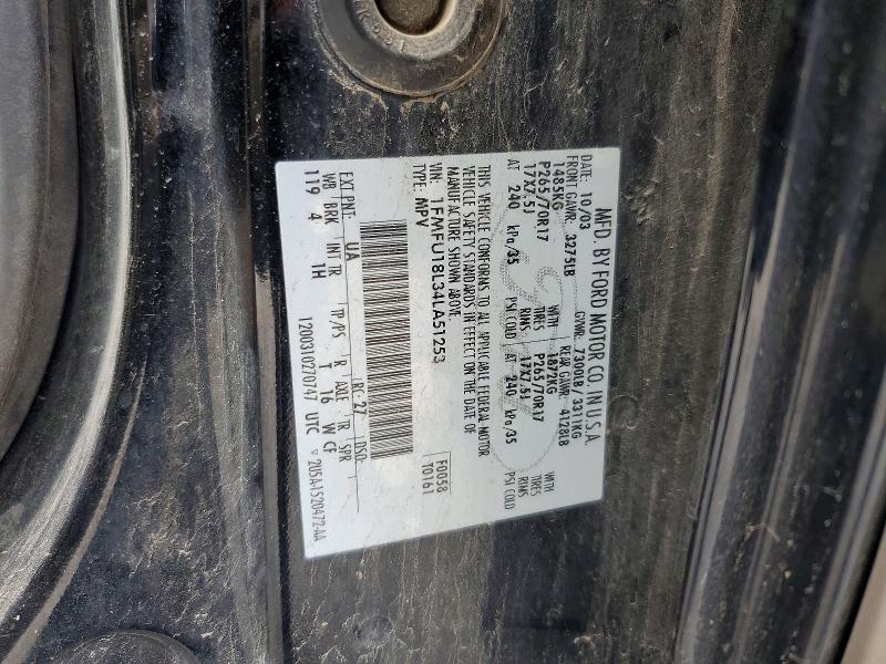 Продаж на аукціоні авто 2004 Ford Expedition, vin: 1FMFU18L34LA51253, номер лоту: 49779976