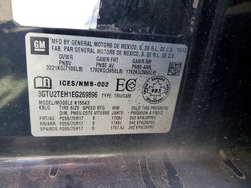 48838646 :رقم المزاد ، 3GTU2TEH1EG269896 vin ، 2014 Gmc Sierra مزاد بيع