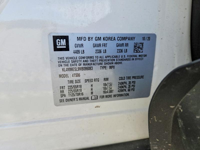 Aukcja sprzedaży 2021 Buick Encore Gx, vin: KL4MMESL9MB086083, numer aukcji: 49627486