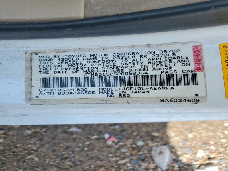 Продажа на аукционе авто 2002 Lexus Is, vin: JTHBD192520058064, номер лота: 50648736