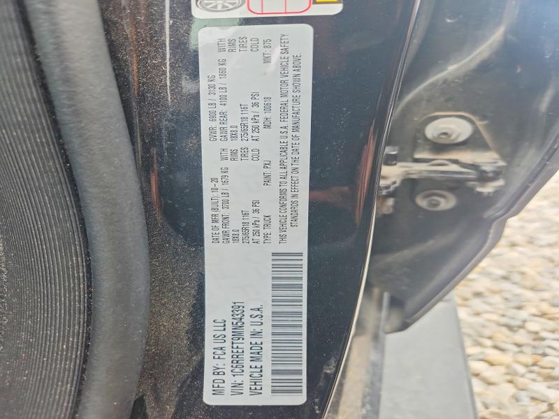 Продаж на аукціоні авто 2021 Ram 1500, vin: 1C6RREFT9MN543391, номер лоту: 49988796
