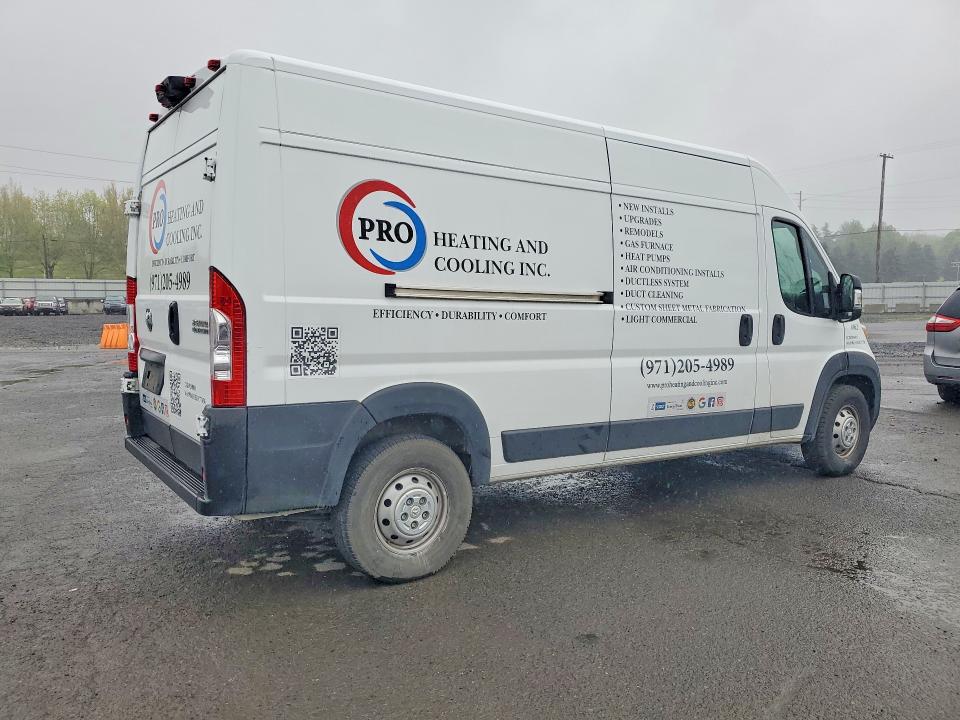2023 Ram Promaster 2500 მანქანა იყიდება აუქციონზე, vin: 3C6LRVDG9PE590618, აუქციონის ნომერი: 50679586