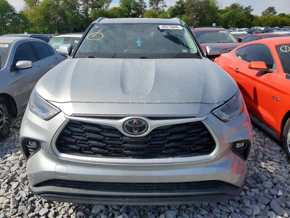 2021 Toyota Highlander მანქანა იყიდება აუქციონზე, vin: 5TDGZRAH5MS521439, აუქციონის ნომერი: 49315846