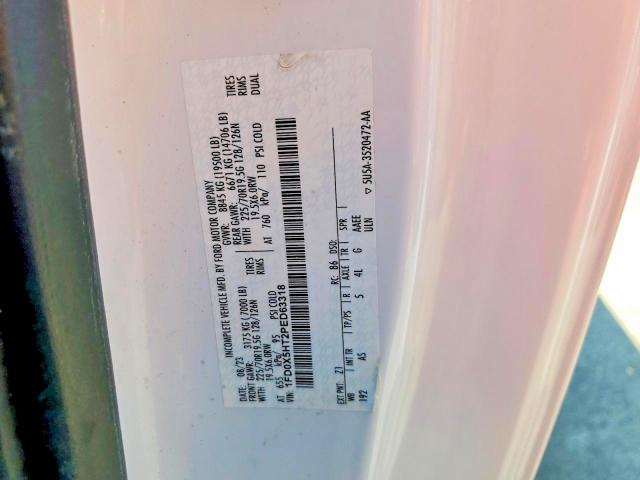 48665306 :رقم المزاد ، 1FD0X5HT2PED63318 vin ، 2023 Ford F550 مزاد بيع
