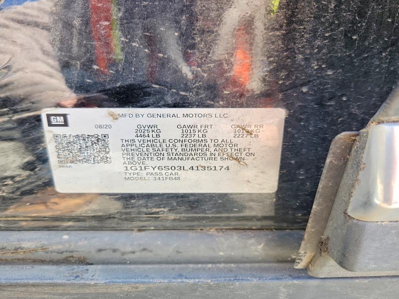 Продаж на аукціоні авто 2020 Chevrolet Bolt Ev, vin: 1G1FY6S03L4135174, номер лоту: 50389046