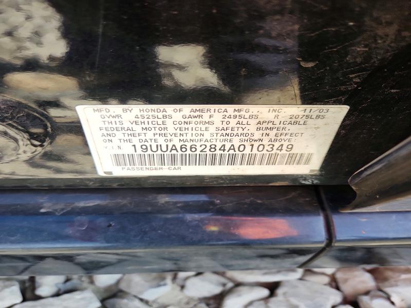 Aukcja sprzedaży 2004 Acura 3.2tl, vin: 19UUA66284A010349, numer aukcji: 50260866