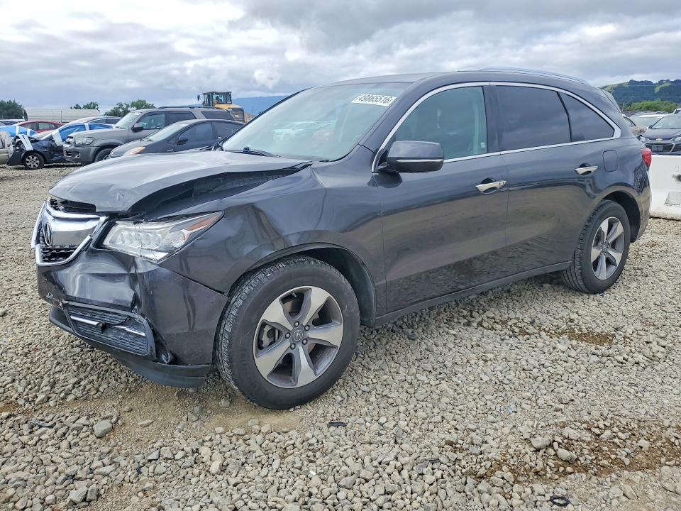 49865516 :رقم المزاد ، 5FRYD4H20FB005423 vin ، 2015 Acura Mdx مزاد بيع