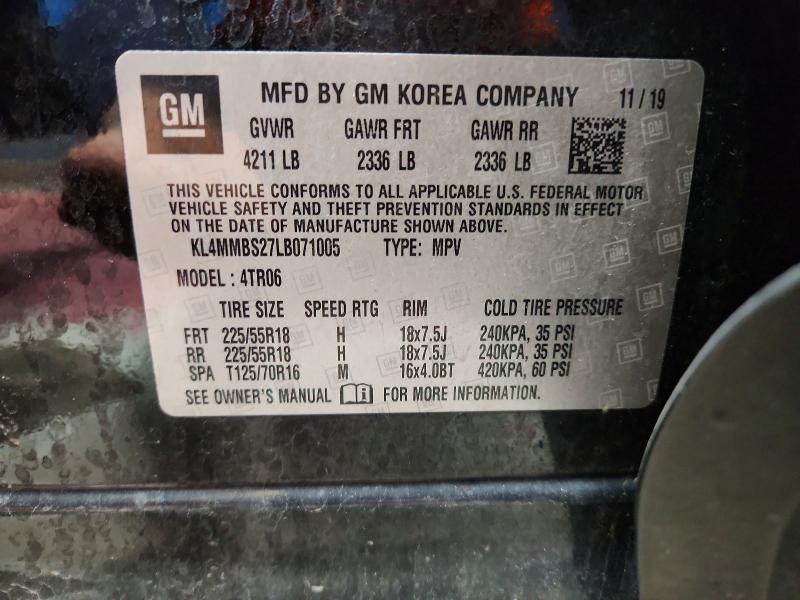 Продаж на аукціоні авто 2020 Buick Encore Gx, vin: KL4MMBS27LB071005, номер лоту: 50583526
