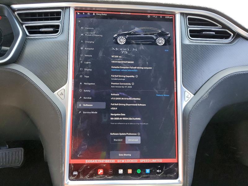 Продажа на аукционе авто 2017 Tesla Model S, vin: 5YJSA1E11HF188330, номер лота: 50180826