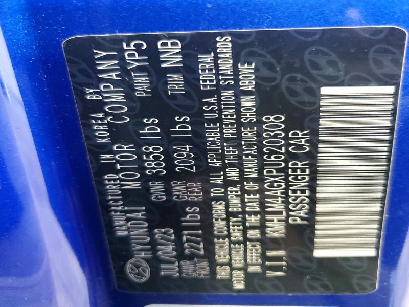 Aukcja sprzedaży 2023 Hyundai Elantra, vin: KMHLM4AGXPU620308, numer aukcji: 48800016
