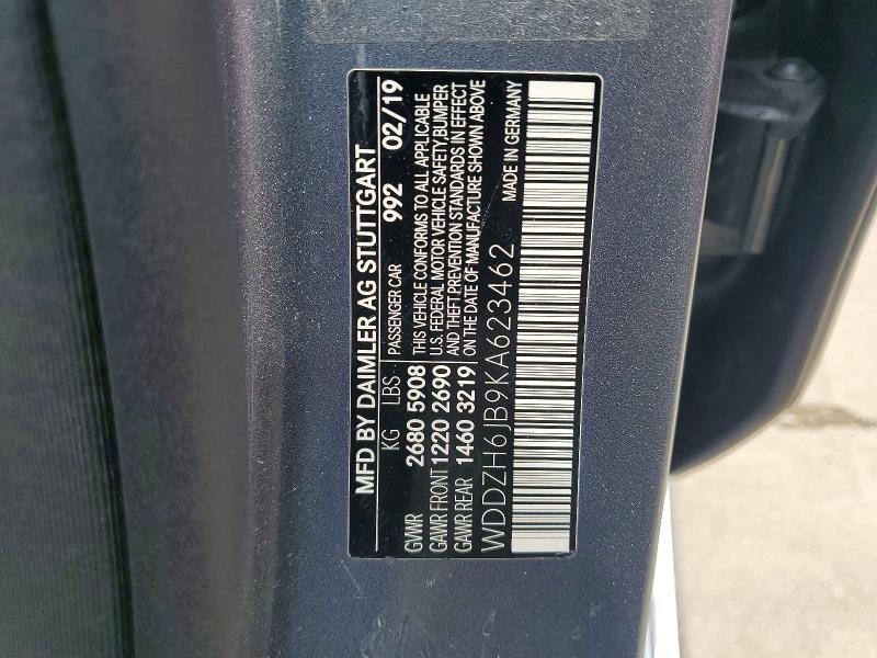 Aukcja sprzedaży 2019 Mercedes-benz E, vin: WDDZH6JB9KA623462, numer aukcji: 49783246