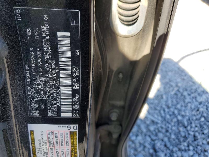 49634296 :رقم المزاد ، JTJBM7FX0G5129649 vin ، 2016 Lexus Gx مزاد بيع