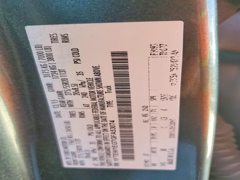 Aukcja sprzedaży 2016 Ford F150, vin: 1FTEW1EG7GFA53074, numer aukcji: 51120256
