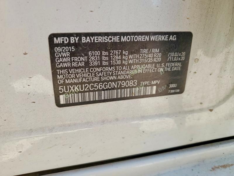 Aukcja sprzedaży 2016 Bmw X6, vin: 5UXKU2C56G0N79083, numer aukcji: 49331126
