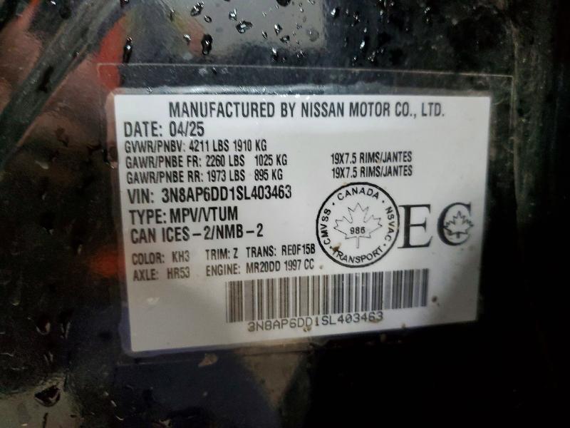Продаж на аукціоні авто 2025 Nissan Kicks, vin: 3N8AP6DD1SL403463, номер лоту: 50073716