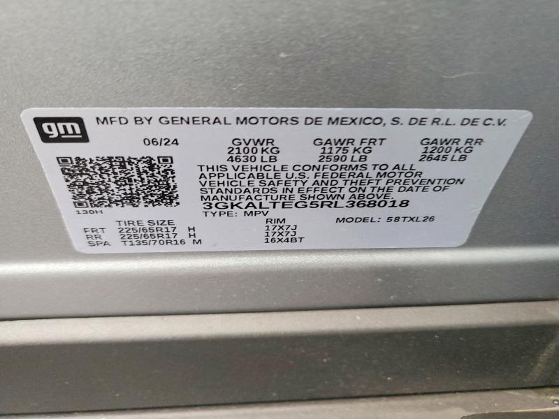 2024 Gmc Terrain მანქანა იყიდება აუქციონზე, vin: 3GKALTEG5RL368018, აუქციონის ნომერი: 48134316