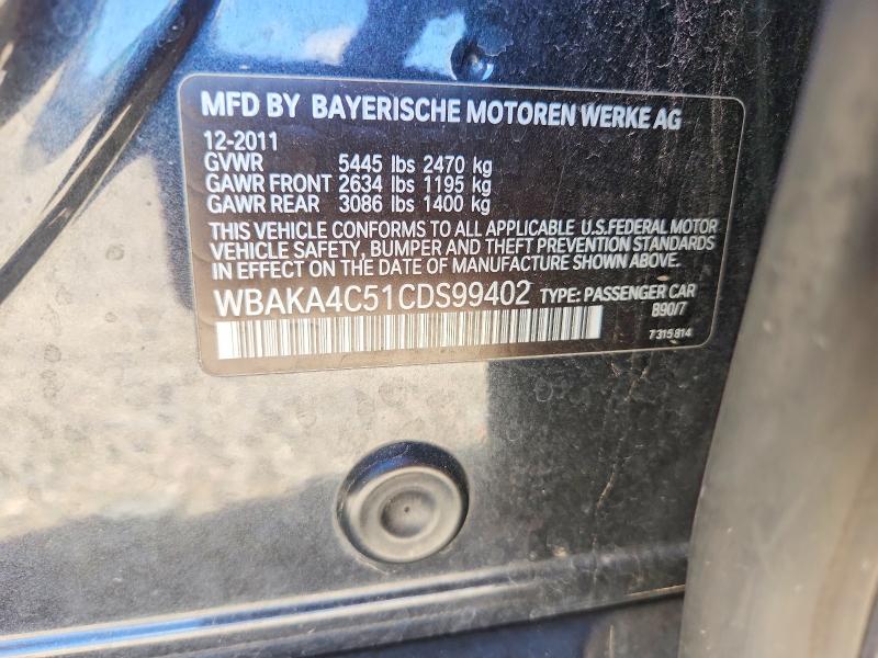Aukcja sprzedaży 2012 Bmw 740, vin: WBAKA4C51CDS99402, numer aukcji: 49975836