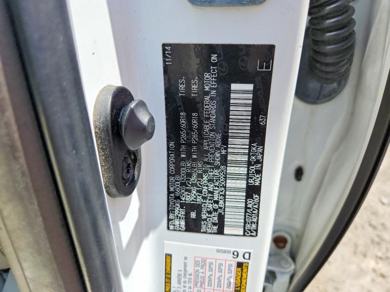 50568696 :رقم المزاد ، JTJBM7FX3F5099528 vin ، 2015 Lexus Gx مزاد بيع