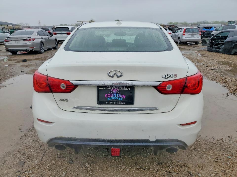 2014 Infiniti Q50 მანქანა იყიდება აუქციონზე, vin: JN1BV7AR4EM698695, აუქციონის ნომერი: 49496196