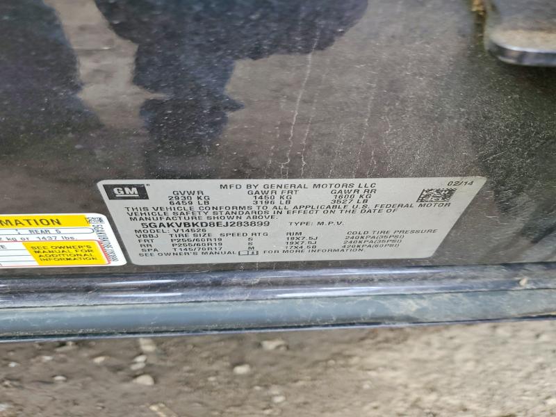 2014 Buick Enclave მანქანა იყიდება აუქციონზე, vin: 5GAKVBKD8EJ283899, აუქციონის ნომერი: 51616926