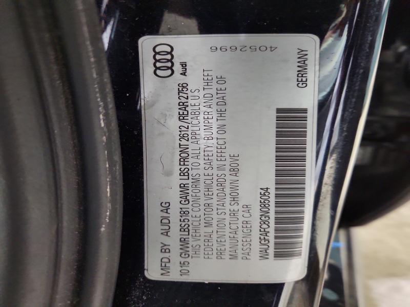 2016 Audi A6 მანქანა იყიდება აუქციონზე, vin: WAUGFAFC8GN085054, აუქციონის ნომერი: 48771546