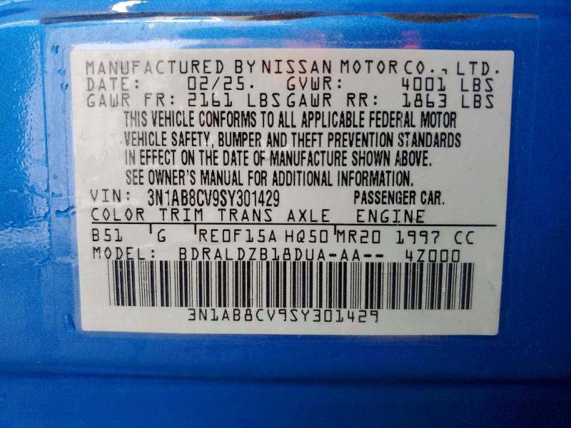 Aukcja sprzedaży 2025 Nissan Sentra, vin: 3N1AB8CV9SY301429, numer aukcji: 51622746