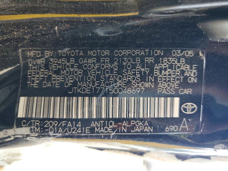 Продаж на аукціоні авто 2005 Scion Tc, vin: JTKDE177150048697, номер лоту: 48607816