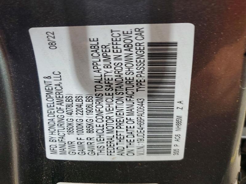 2023 Acura Integra მანქანა იყიდება აუქციონზე, vin: 19UDE4H66PA006443, აუქციონის ნომერი: 48714966