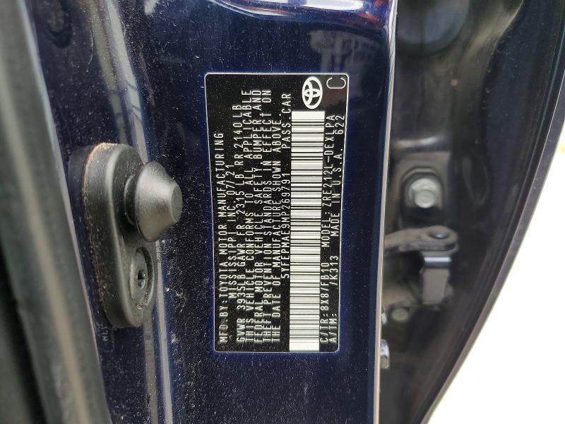 Aukcja sprzedaży 2021 Toyota Corolla, vin: 5YFEPMAE9MP269791, numer aukcji: 50890126