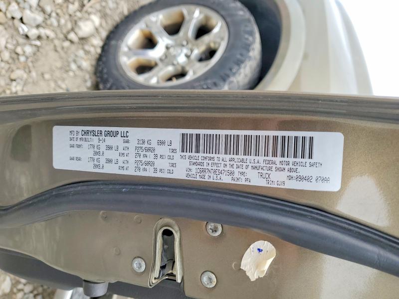 Aukcja sprzedaży 2014 Ram 1500, vin: 1C6RR7NT0ES471500, numer aukcji: 51330046