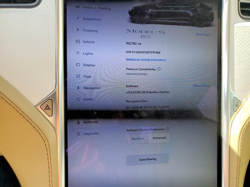 Aukcja sprzedaży 2014 Tesla Model S, vin: 5YJSA1H13EFP51188, numer aukcji: 49543256
