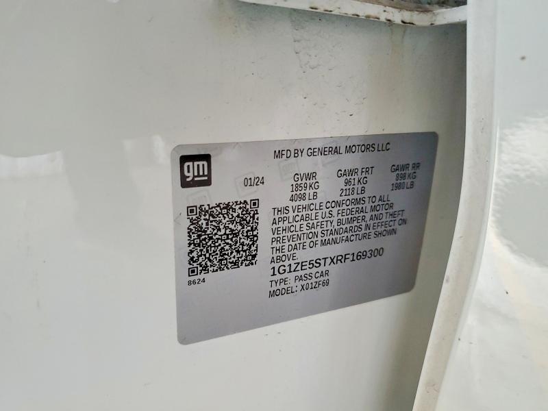 Продажа на аукционе авто 2024 Chevrolet Malibu, vin: 1G1ZE5STXRF169300, номер лота: 51002396